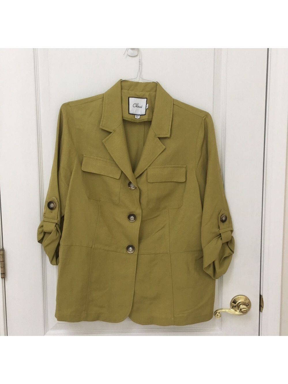 𝅺LINEN button down blazer